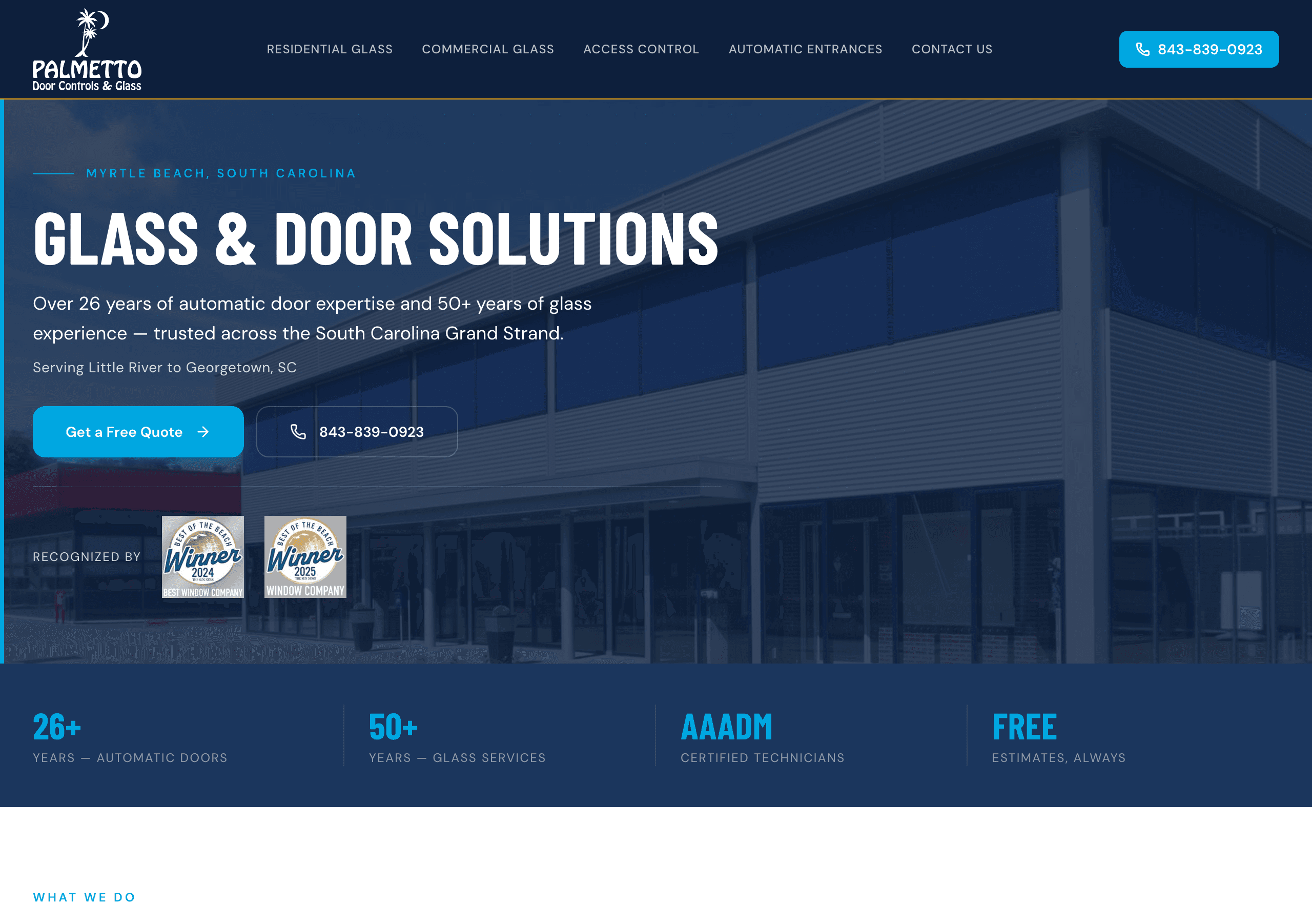Palmetto Door Controls & Glass